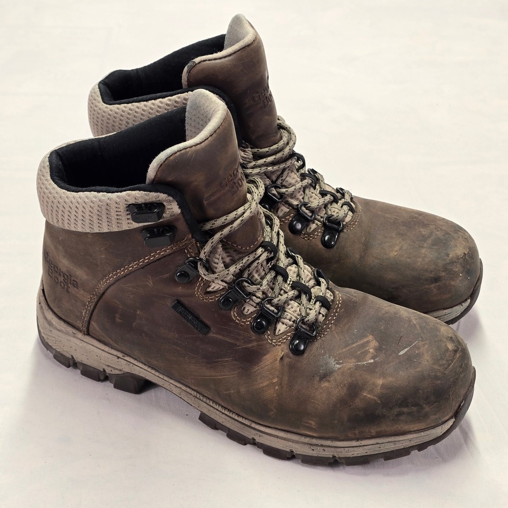 Georgia Boot Eagle Trail Women's Alloy Toe Waterproof Hiking Work Boots Size 8M - Picture 2 of 9